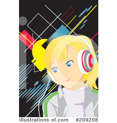 Listening To Music Clipart #209208 by mayawizard101