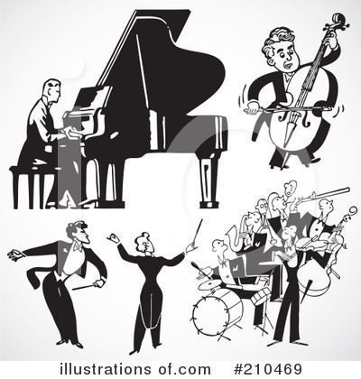 Royalty-Free (RF) Music Clipart Illustration by BestVector - Stock Sample #210469