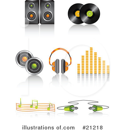 Royalty-Free (RF) Music Clipart Illustration by elaineitalia - Stock Sample #21218