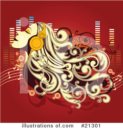 Royalty-Free (RF) Music Clipart Illustration by OnFocusMedia - Stock Sample #21301