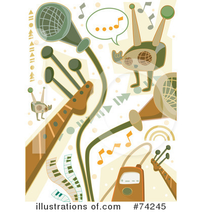 Royalty-Free (RF) Music Clipart Illustration by BNP Design Studio - Stock Sample #74245