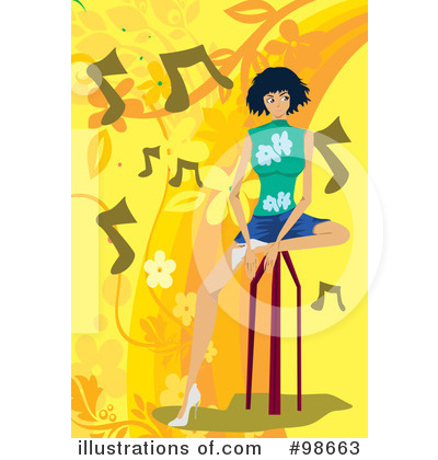 Royalty-Free (RF) Music Clipart Illustration by mayawizard101 - Stock Sample #98663