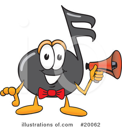 Music Note Character Clipart #20062 by Toons4Biz