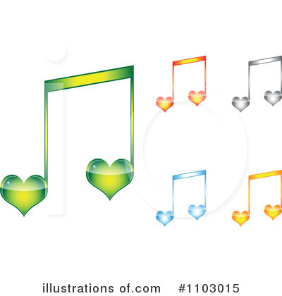 Royalty-Free (RF) Music Note Clipart Illustration by Andrei Marincas - Stock Sample #1103015