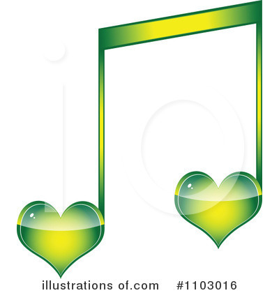 Royalty-Free (RF) Music Note Clipart Illustration by Andrei Marincas - Stock Sample #1103016