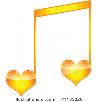 Royalty-Free (RF) Music Note Clipart Illustration by Andrei Marincas - Stock Sample #1103020