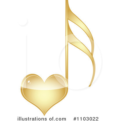 Royalty-Free (RF) Music Note Clipart Illustration by Andrei Marincas - Stock Sample #1103022