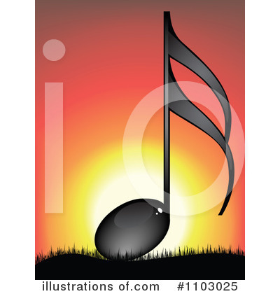 Music Note Clipart #1103025 by Andrei Marincas