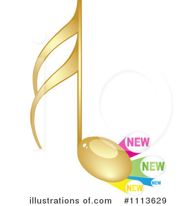 Music Note Clipart #1113629 by Andrei Marincas