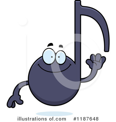 Royalty-Free (RF) Music Note Clipart Illustration by Cory Thoman - Stock Sample #1187648