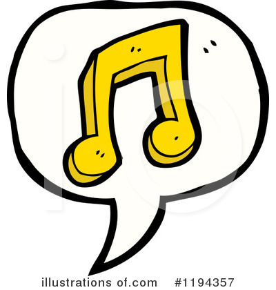 Royalty-Free (RF) Music Note Clipart Illustration by lineartestpilot - Stock Sample #1194357