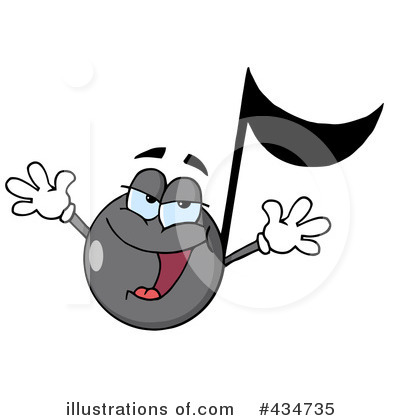 Royalty-Free (RF) Music Note Clipart Illustration by Hit Toon - Stock Sample #434735