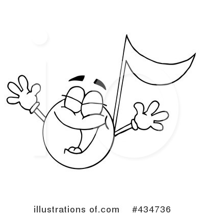 Music Note Clipart #434736 by Hit Toon