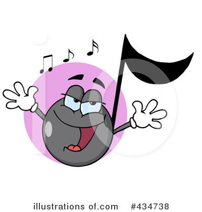 Music Note Clipart #434738 by Hit Toon