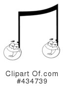Music Note Clipart #434739 by Hit Toon