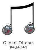 Music Note Clipart #434741 by Hit Toon