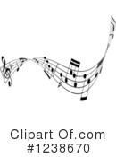 Music Notes Clipart #1238670 by KJ Pargeter
