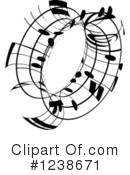 Music Notes Clipart #1238671 by KJ Pargeter