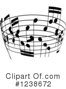 Music Notes Clipart #1238672 by KJ Pargeter