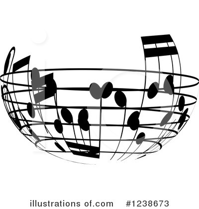 Sheet Music Clipart #1238673 by KJ Pargeter