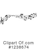 Music Notes Clipart #1238674 by KJ Pargeter