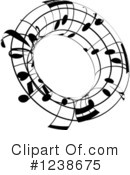 Music Notes Clipart #1238675 by KJ Pargeter