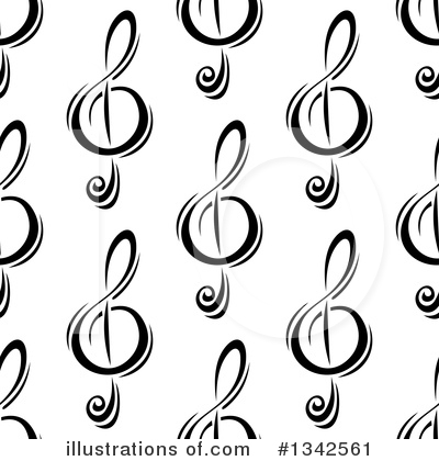 Royalty-Free (RF) Music Notes Clipart Illustration by Vector Tradition SM - Stock Sample #1342561