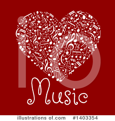 Royalty-Free (RF) Music Notes Clipart Illustration by Vector Tradition SM - Stock Sample #1403354