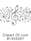 Music Notes Clipart #1403357 by Vector Tradition SM