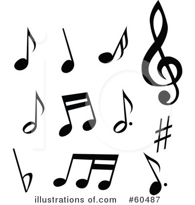 Royalty-Free (RF) Music Notes Clipart Illustration by TA Images - Stock Sample #60487