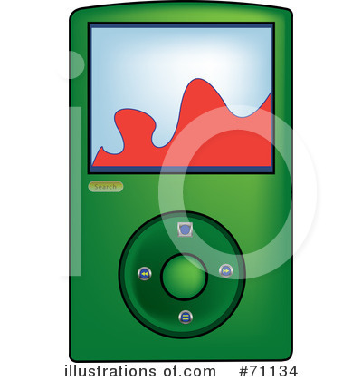 Royalty-Free (RF) Music Player Clipart Illustration by Pams Clipart - Stock Sample #71134
