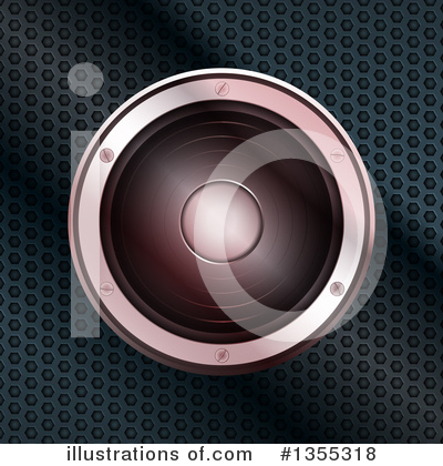 Royalty-Free (RF) Music Speaker Clipart Illustration by elaineitalia - Stock Sample #1355318
