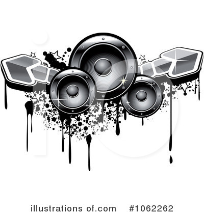 Royalty-Free (RF) Music Speakers Clipart Illustration by Vector Tradition SM - Stock Sample #1062262