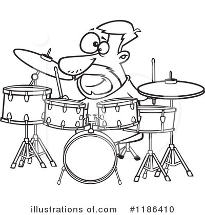 Royalty-Free (RF) Musician Clipart Illustration by toonaday - Stock Sample #1186410