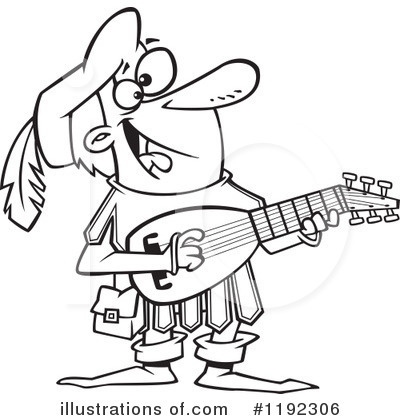 Royalty-Free (RF) Musician Clipart Illustration by toonaday - Stock Sample #1192306