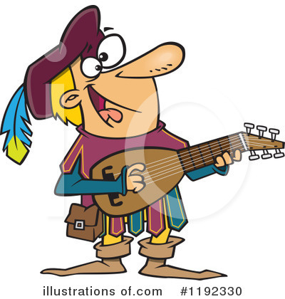 Royalty-Free (RF) Musician Clipart Illustration by toonaday - Stock Sample #1192330