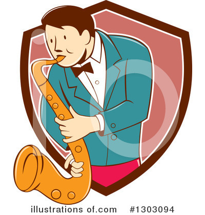 Saxophone Clipart #1303094 by patrimonio