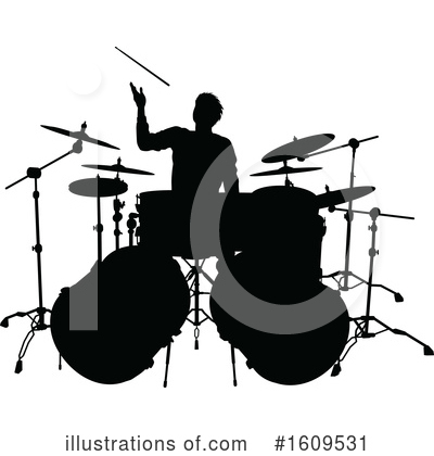 Drummer Clipart #1609531 by AtStockIllustration