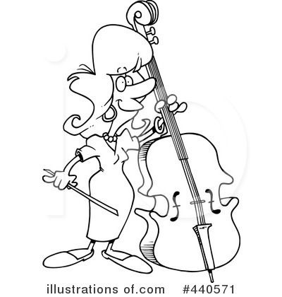 Royalty-Free (RF) Musician Clipart Illustration by toonaday - Stock Sample #440571