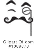 Mustache Clipart #1089878 by Maria Bell