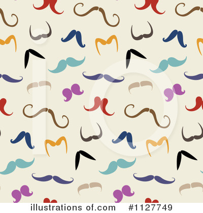 Royalty-Free (RF) Mustache Clipart Illustration by yayayoyo - Stock Sample #1127749