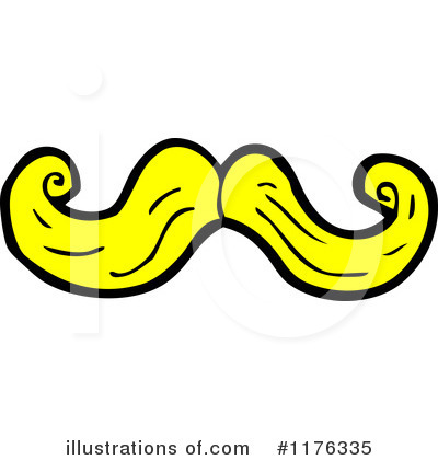 Royalty-Free (RF) Mustache Clipart Illustration by lineartestpilot - Stock Sample #1176335