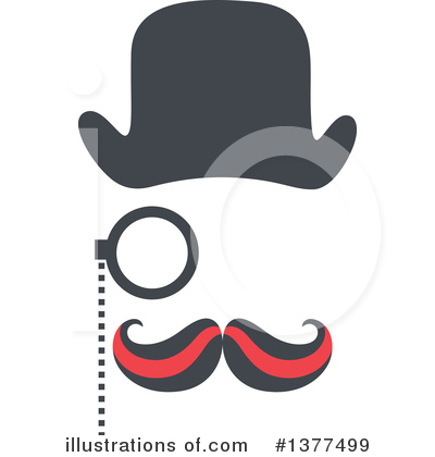 Mustache Clipart #1377499 by Cherie Reve