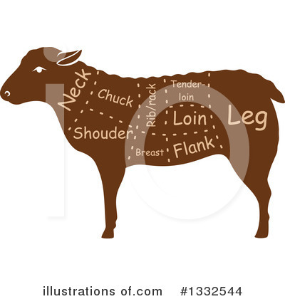 Royalty-Free (RF) Mutton Clipart Illustration by Vector Tradition SM - Stock Sample #1332544