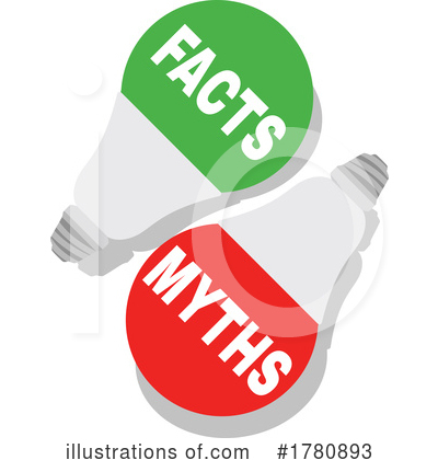 Myths Vs Facts Clipart #1780893 by Vector Tradition SM