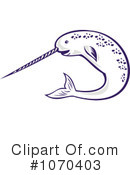 Narwhal Clipart #1070403 by patrimonio