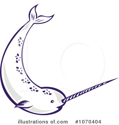 Narwhal Clipart #1070404 by patrimonio