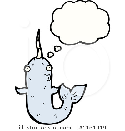 Royalty-Free (RF) Narwhal Clipart Illustration by lineartestpilot - Stock Sample #1151919