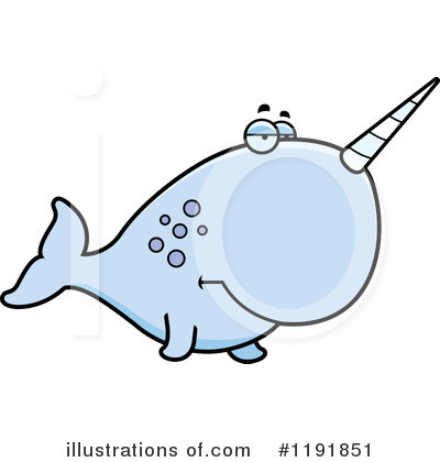 Narwhal Clipart #1191851 by Cory Thoman