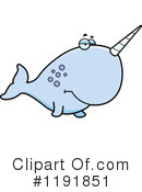 Narwhal Clipart #1191851 by Cory Thoman